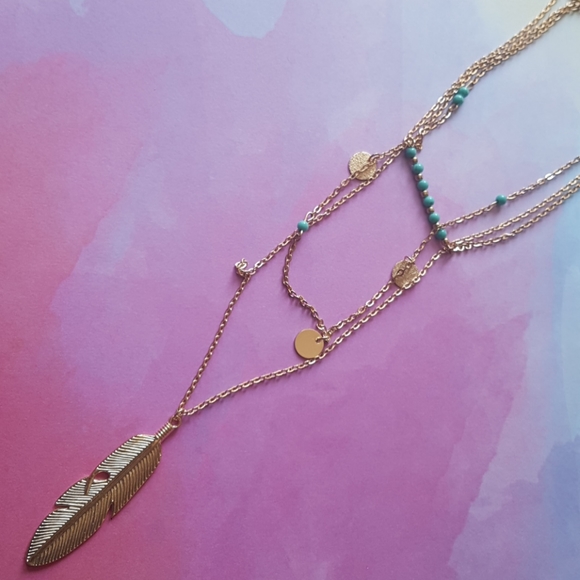 Multilayer Gold Necklace (Comes with a box) - Picture 4 of 15